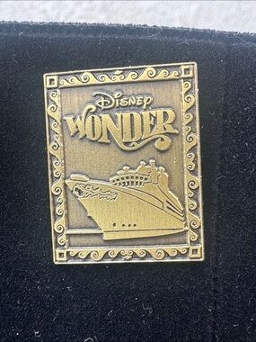 Disney Wonder Gold Ship Enamel Pin